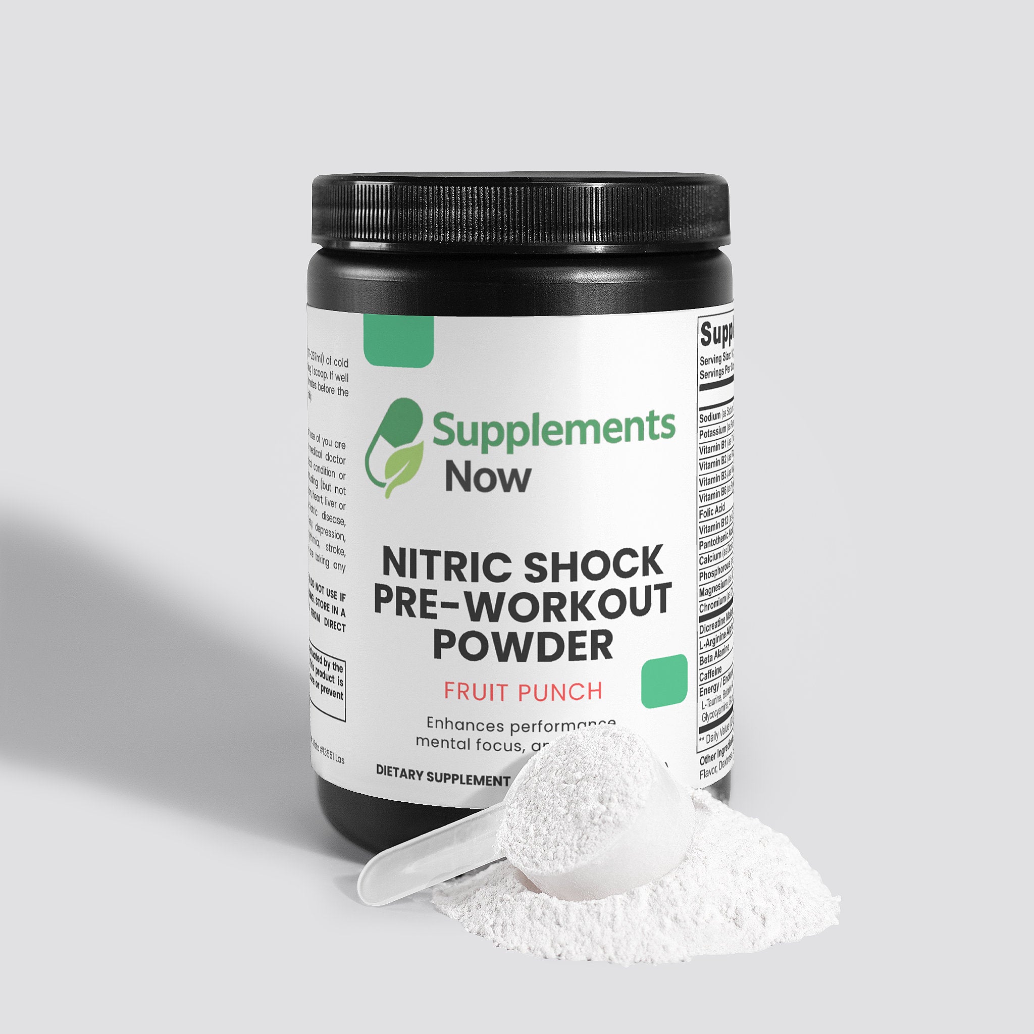 Nitric Shock Pre-Workout Powder (Fruit Punch)